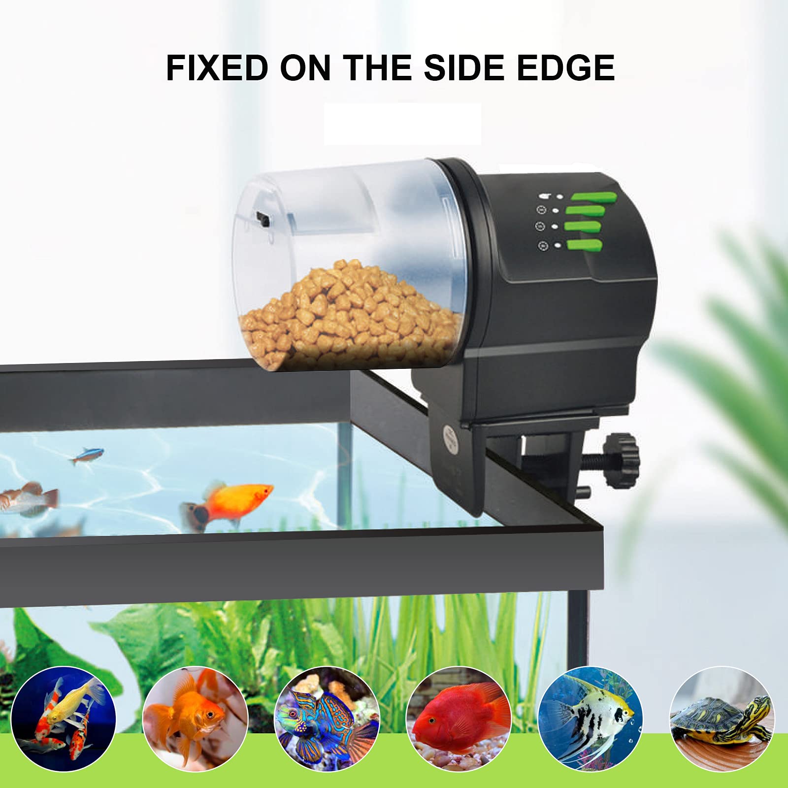 Automatic Fish Feeder Food Dispenser Vacation Fish Feeder Powered by B DXOPHIEX